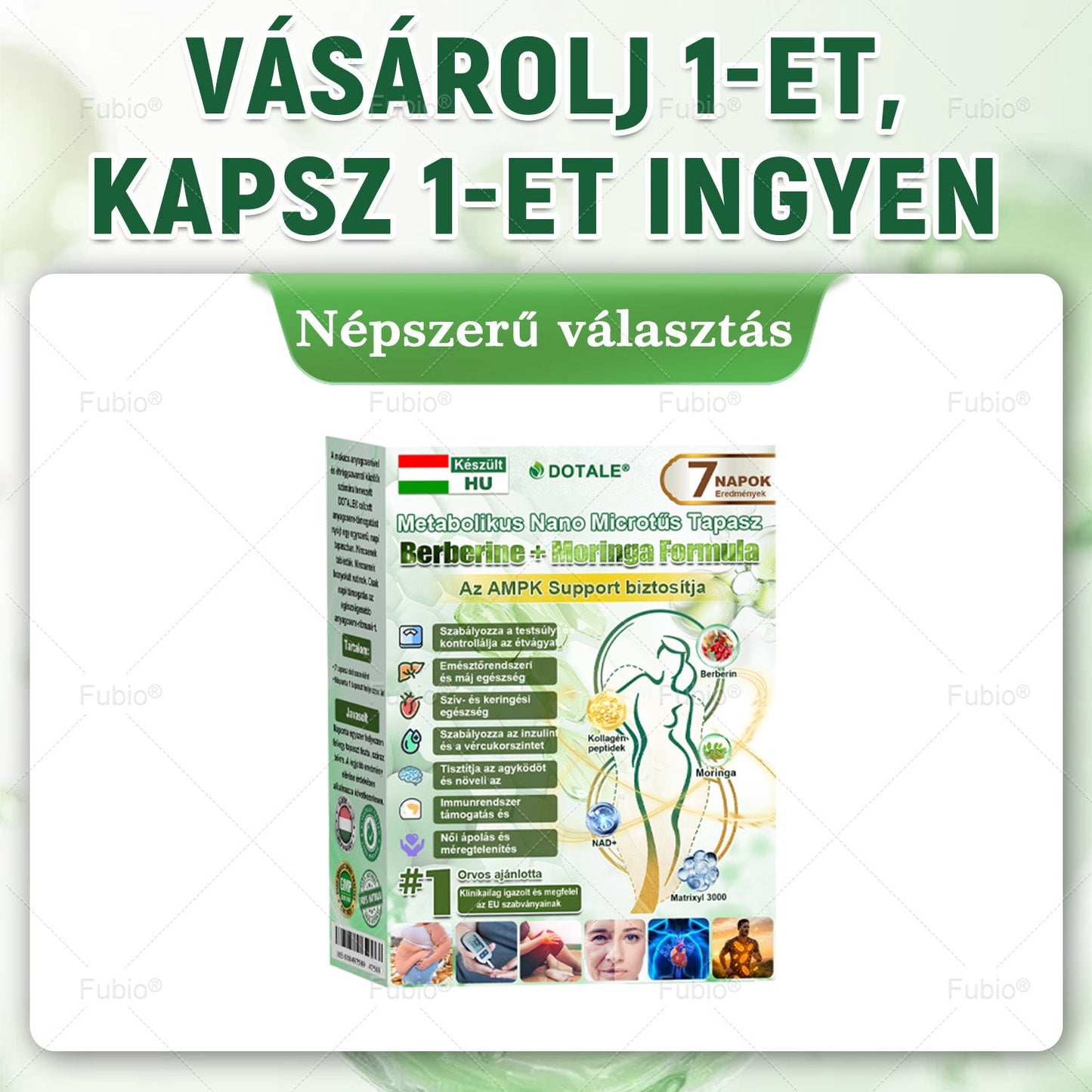 🎁 Már csak 5 doboz maradt! Most további 50% kedvezményt biztosítunk Önnek!  Érje el egészségesebb és fittebb önmagát.  Ne hagyja ki ezt a lehetőséget, mert lehet, hogy erre az ajánlatra csak jövőre lesz újra lehetőség.